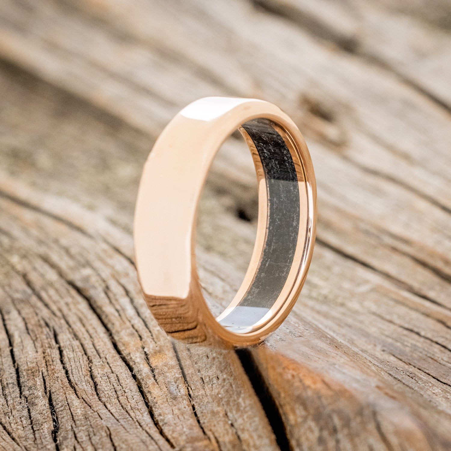 BLACK ONYX LINED WEDDING BAND-9