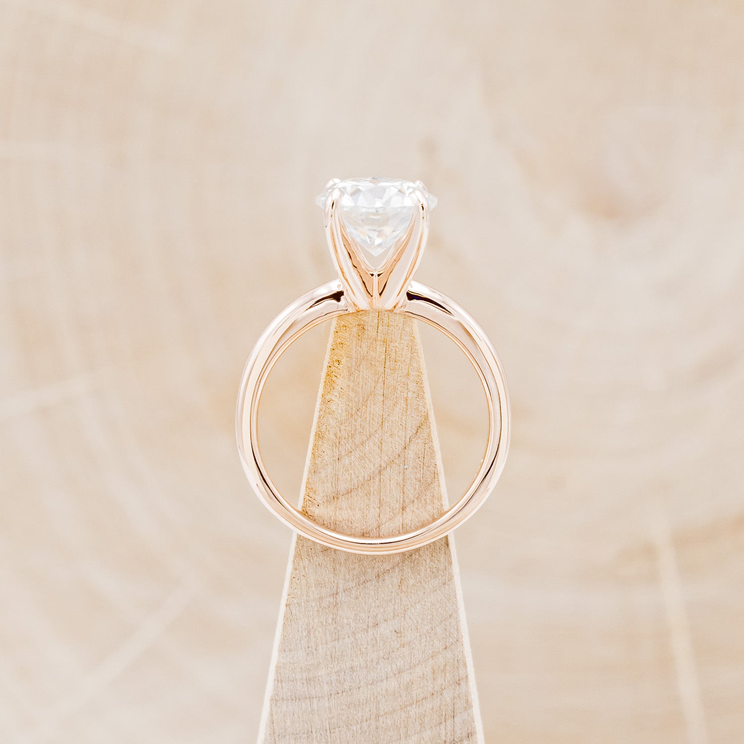 4 PRONG ROUND CUT MOISSANITE SOLITAIRE ENGAGEMENT RING-6