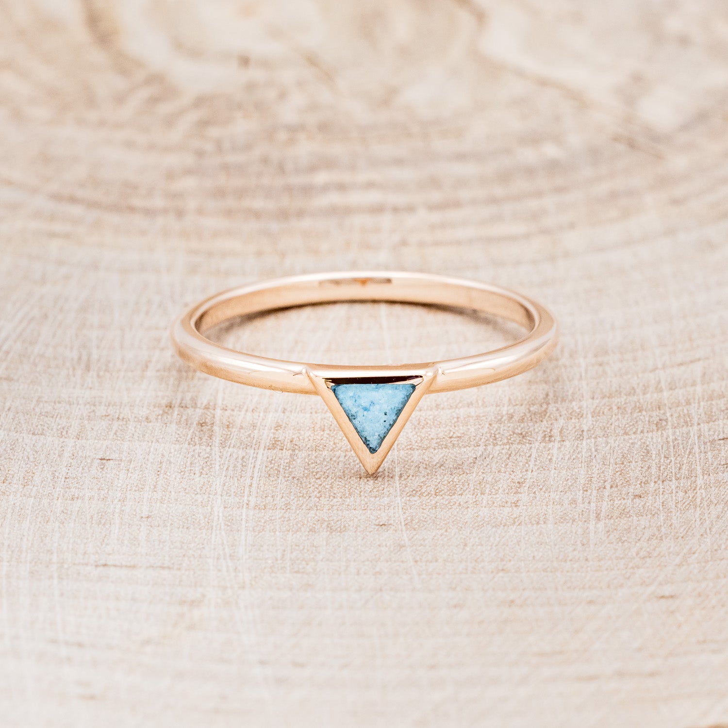 "MERA" - TURQUOISE TRIANGLE STACKING BAND-16