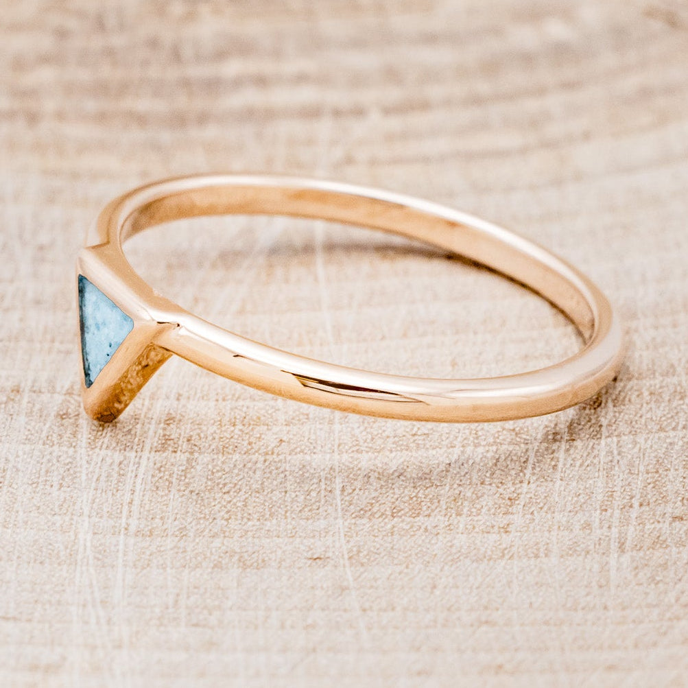 "MERA" - TURQUOISE TRIANGLE STACKING BAND-15