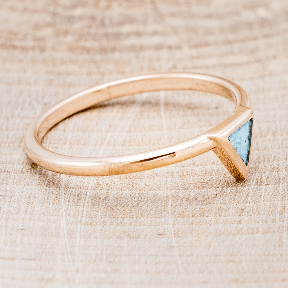 "MERA" - TURQUOISE TRIANGLE STACKING BAND-14