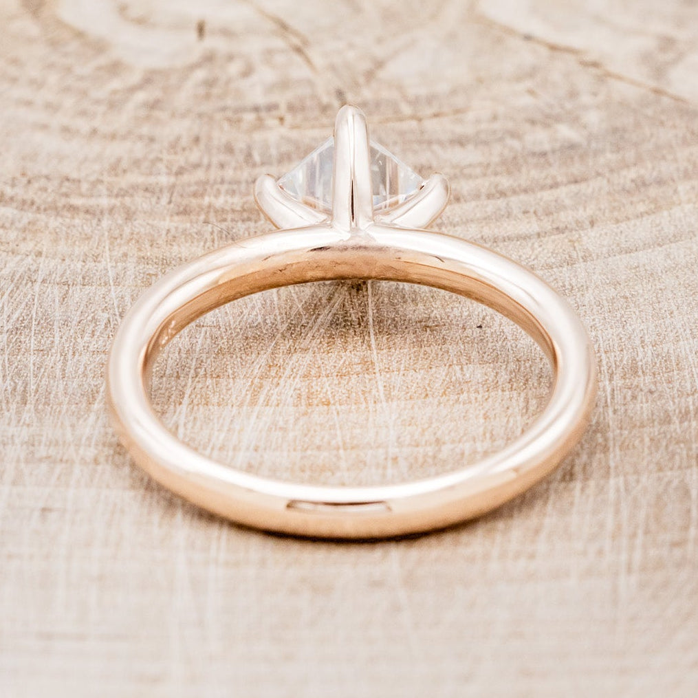 PRINCESS CUT MOISSANITE SOLITAIRE ENGAGEMENT RING-5