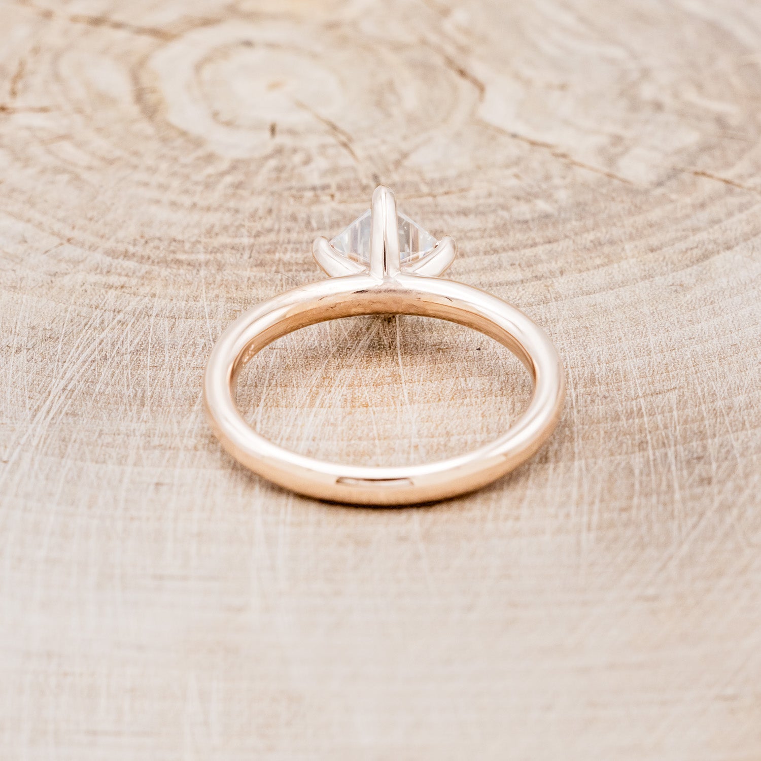 PRINCESS CUT MOISSANITE SOLITAIRE ENGAGEMENT RING-5