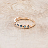 LONDON BLUE TOPAZ HEXAGON STACKING BAND-3