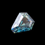 "MORA" - SHIELD CUT BLUE GREEN SAPPHIRE-6