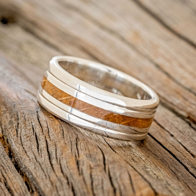 Satin Zirconium ring with groove black rings for men, chameleon groove –  JBlunt Designs, Inc.