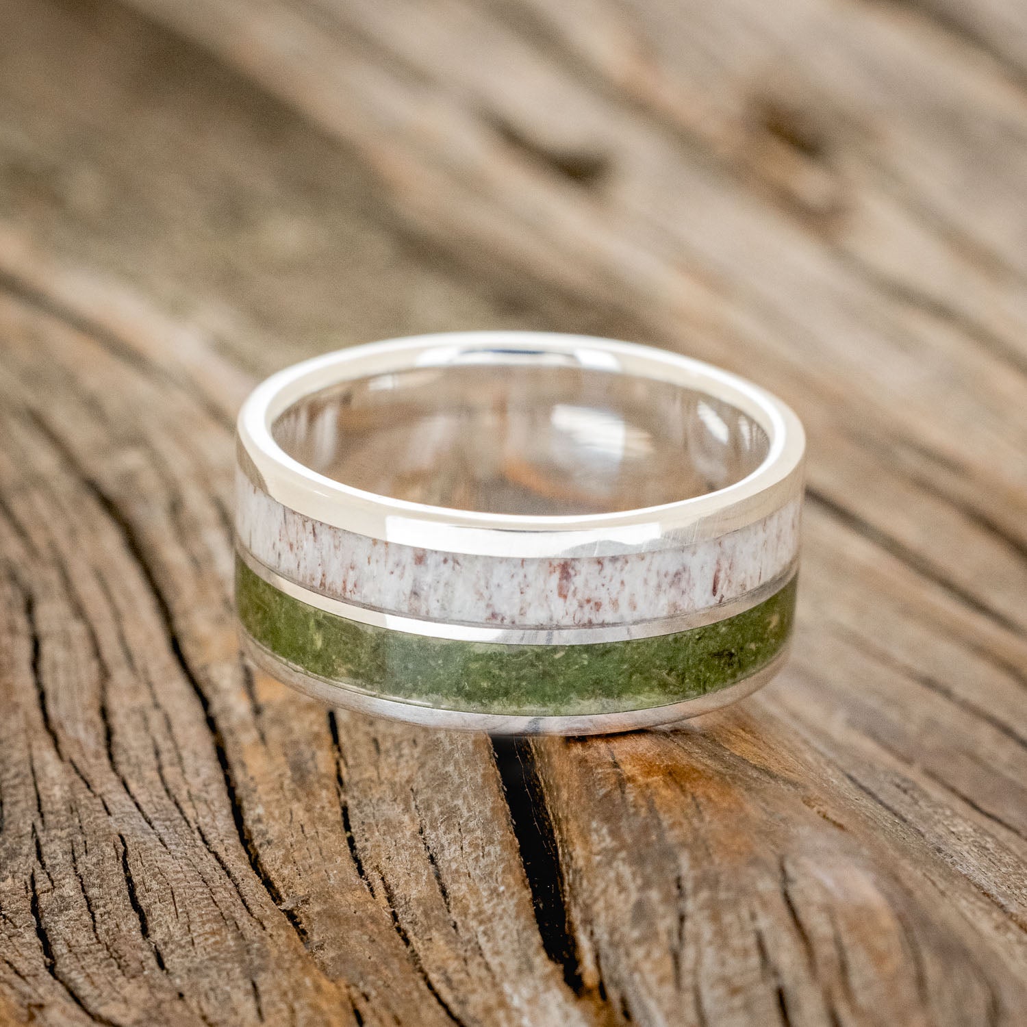 "DYAD" - MOSS & ANTLER WEDDING BAND-9