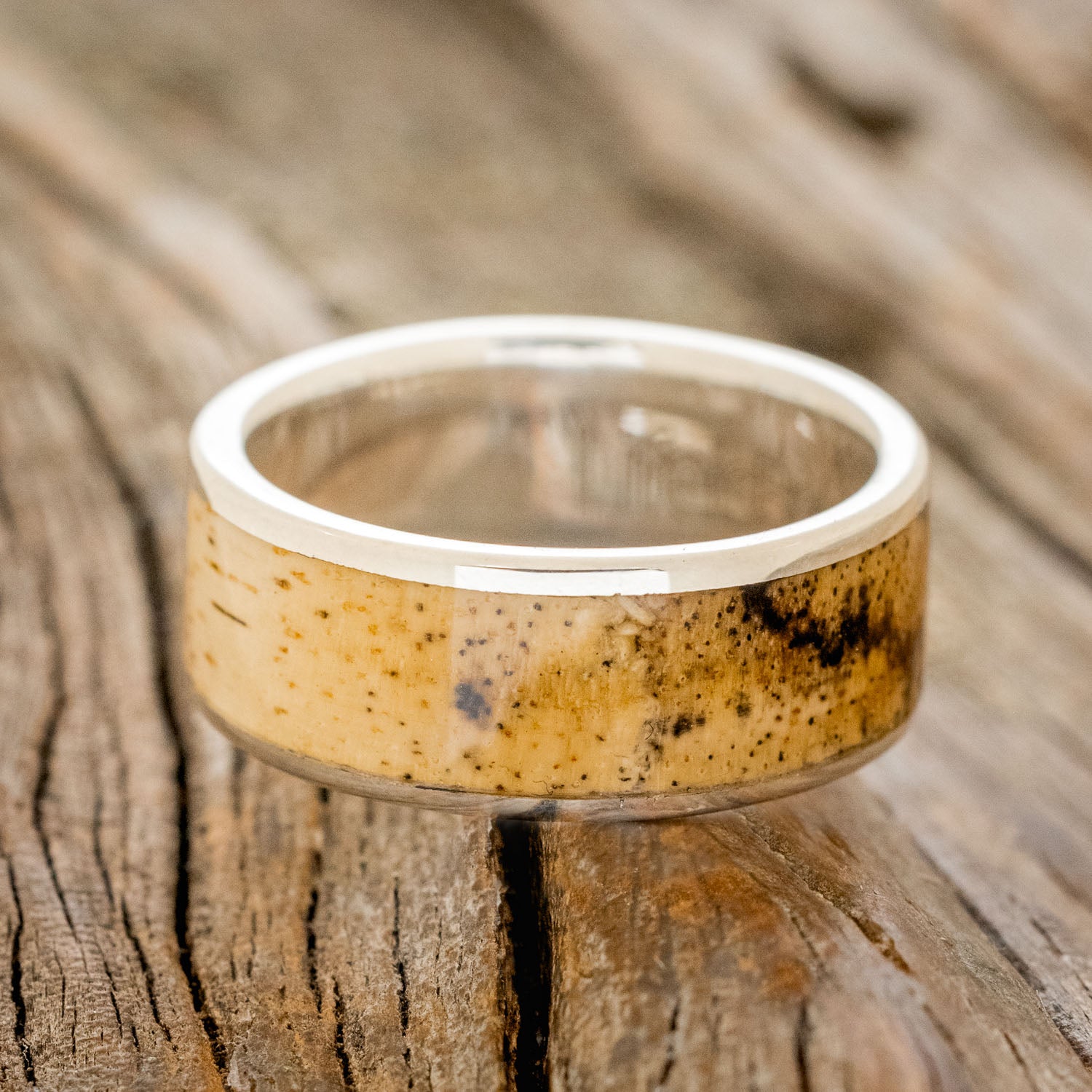 "RAINIER" - SPALTED MAPLE WEDDING BAND-12