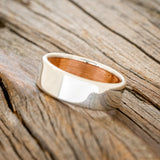 RUSTIC COPPER LINED WEDDING RING-2