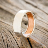 RUSTIC COPPER LINED WEDDING RING-1