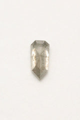 1.67ct 4.85 x 10.00 x 3.95mm DOUBLE CUT SHIELD SALT & PEPPER DIAMOND-1