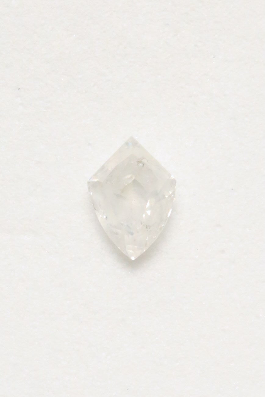 0.92ct 5.35 x 7.75x 3.26mm DOUBLE CUT SHIELD SALT & PEPPER DIAMOND-2