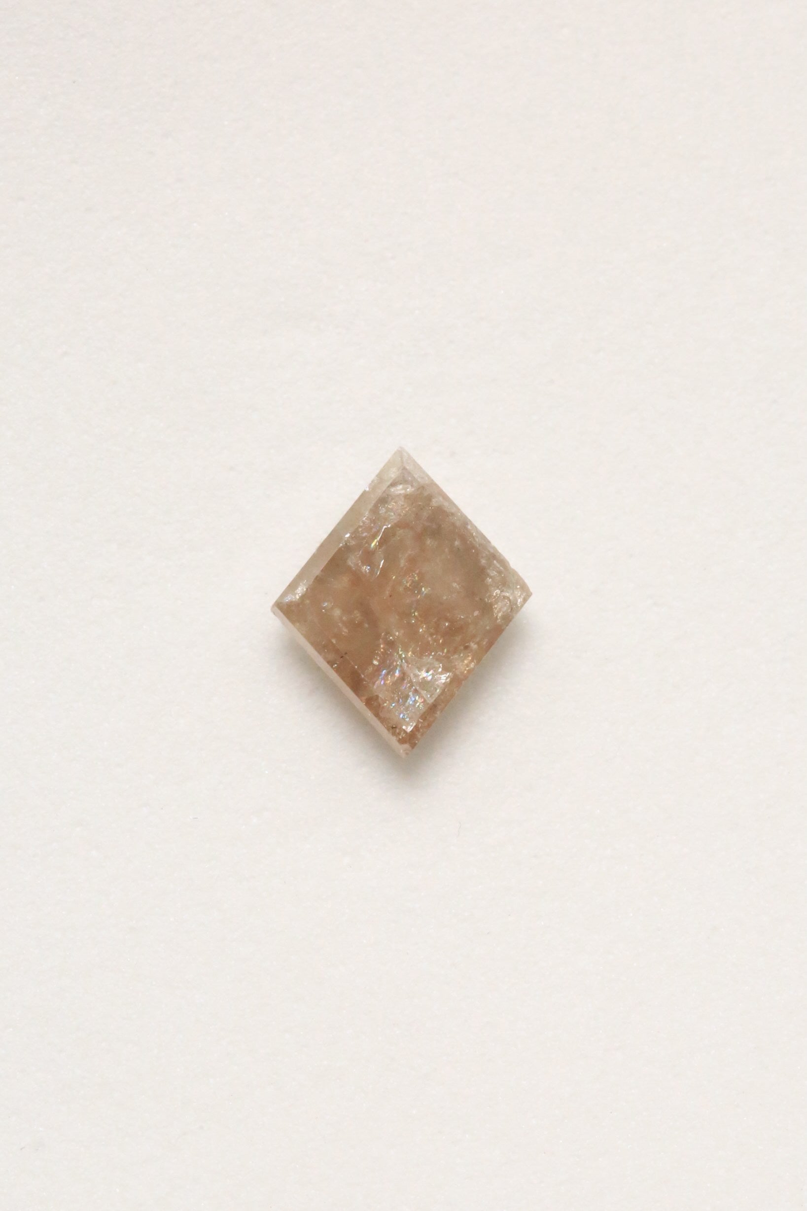 2.9ct 9.9 x 11.85 x 4.49mm DOUBLE CUT KITE SALT & PEPPER DIAMOND-2