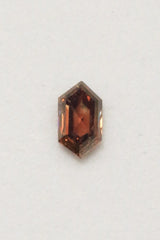 0.57ct 3.81 x 7.01 x 2.45mm DOUBLE CUT HEXAGON SALT & PEPPER DIAMOND-2