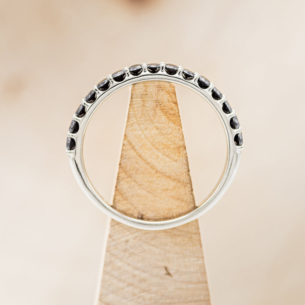 BLACK DIAMONDS STACKING BAND IN 14K GOLD-6