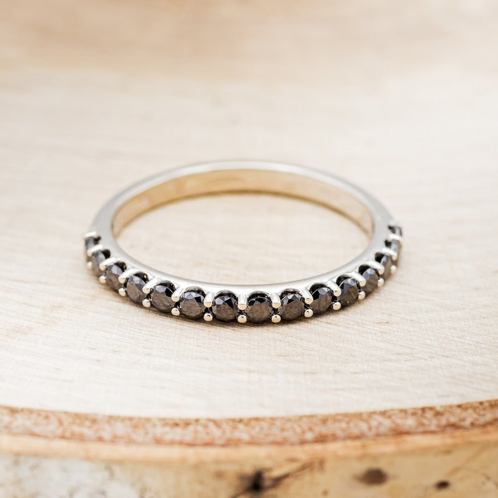 BLACK DIAMONDS STACKING BAND IN 14K GOLD-4