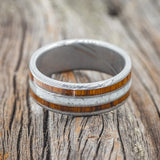 "RIO" - ELK ANTLER & IRONWOOD WEDDING BAND - READY TO SHIP-6