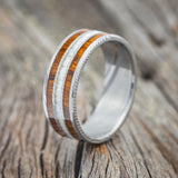 "RIO" - ELK ANTLER & IRONWOOD WEDDING BAND - READY TO SHIP-4