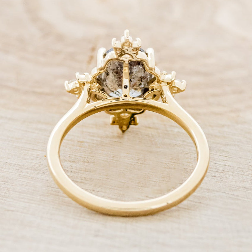 "TREVA" - ENGAGEMENT RING WITH DIAMOND ACCENTS - MOUNTING ONLY - SELECT YOUR OWN STONE-12