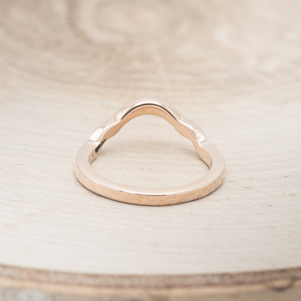 "NORA" - OVAL MOISSANITE ENGAGEMENT RING SET WITH DIAMOND ACCENTS-15