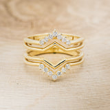 14K GOLD RING GUARD WITH DIAMOND ACCENTS
