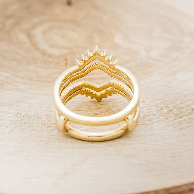 14K GOLD RING GUARD WITH DIAMOND ACCENTS-6