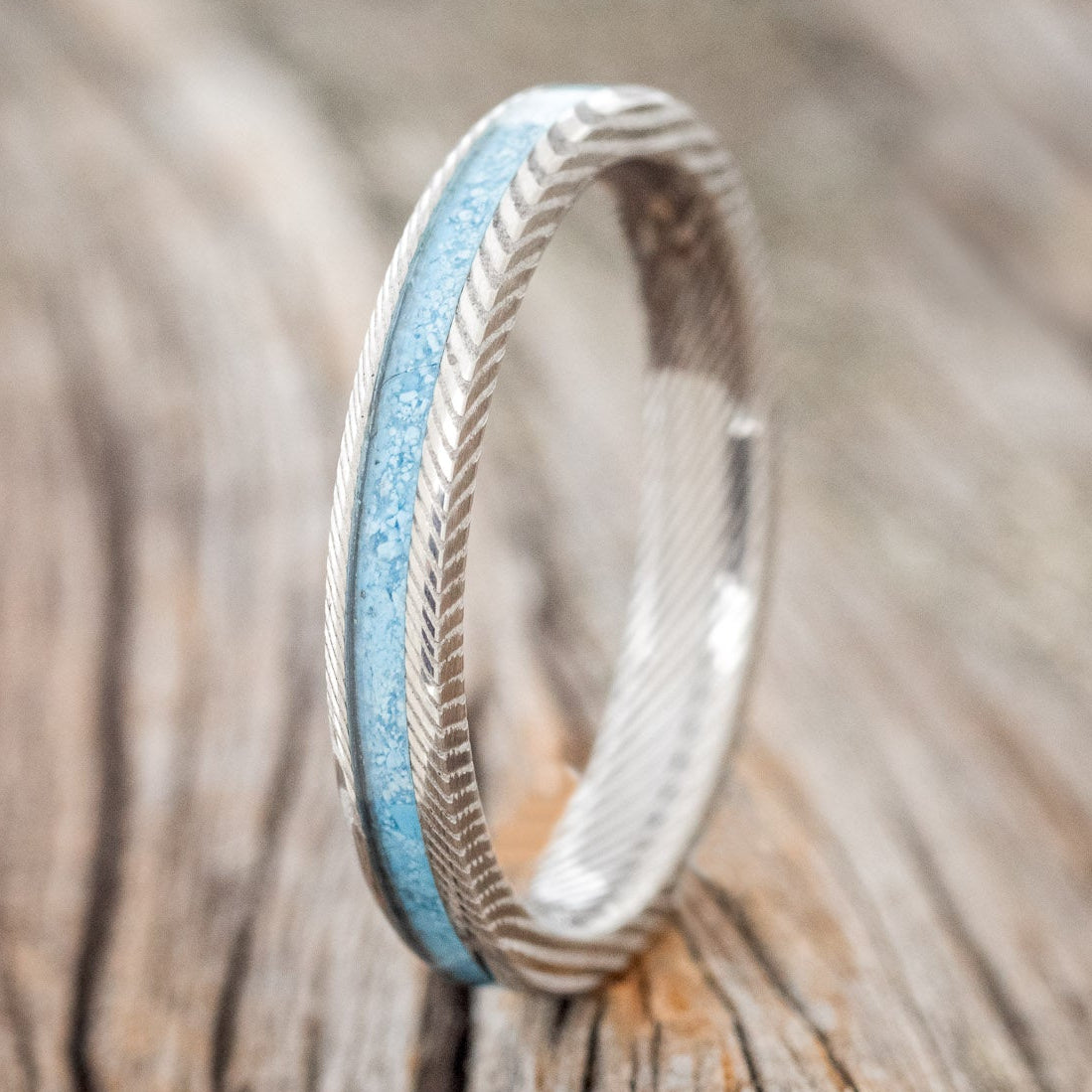 "ETERNA" - TURQUOISE STACKING BAND-5