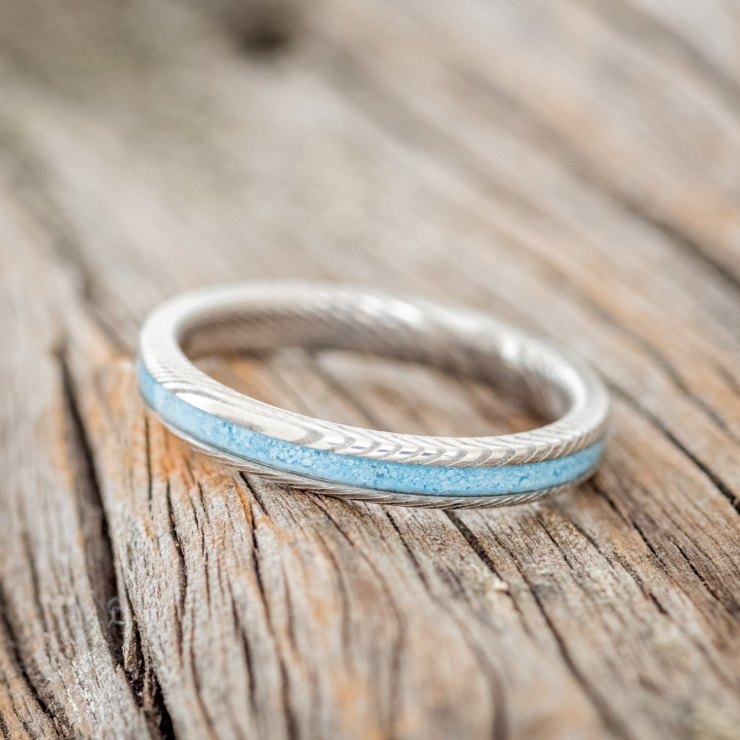 "ETERNA" - TURQUOISE STACKING BAND-6