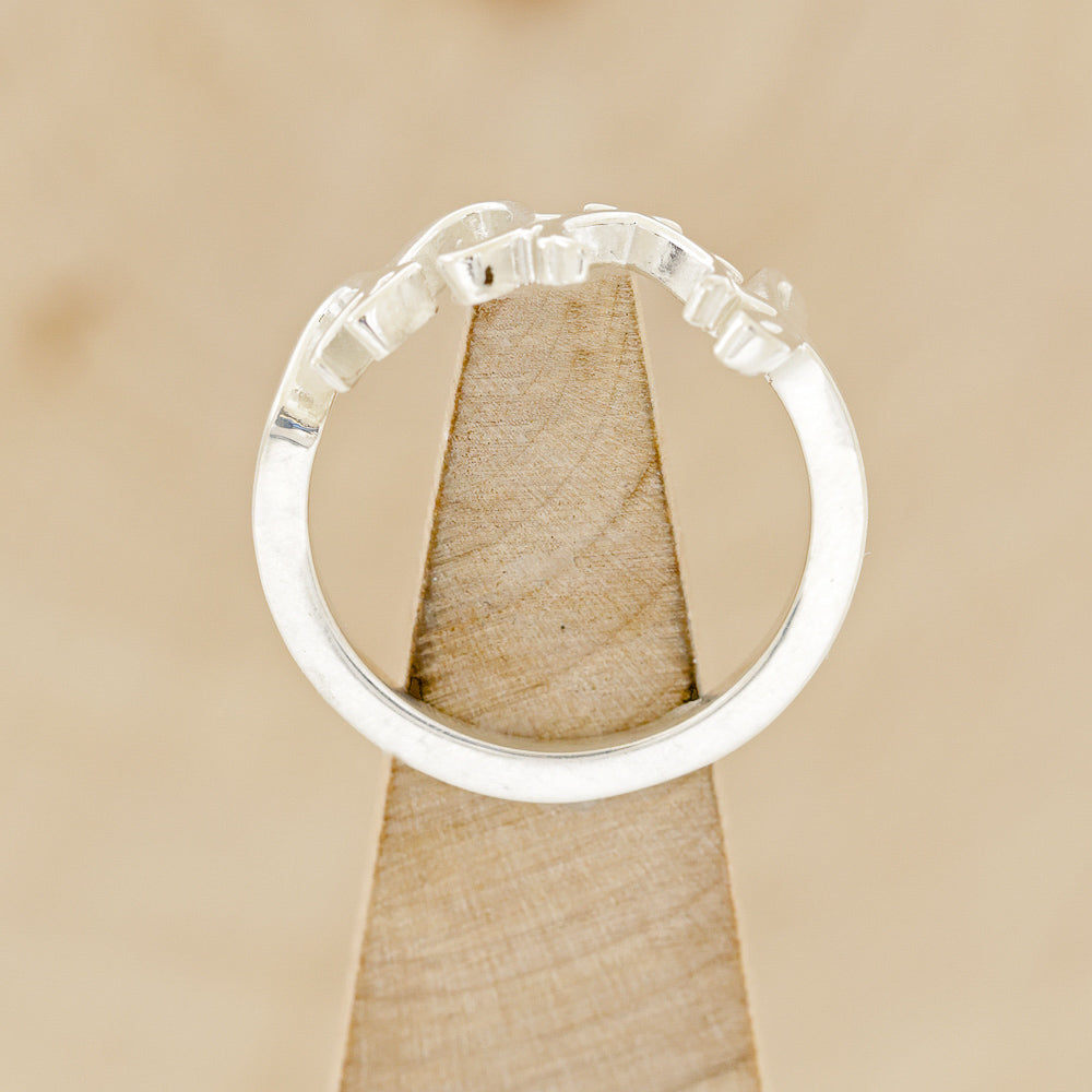 "EFFIE" - SCRIPT-STYLE BREAST CANCER AWARENESS RING-6