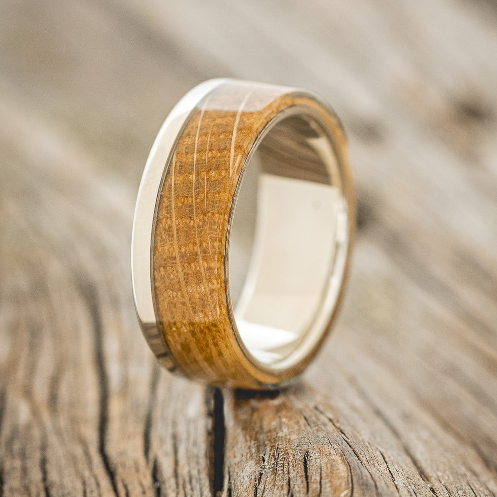 "EZRA" - WHISKEY BARREL OAK WEDDING BAND-24