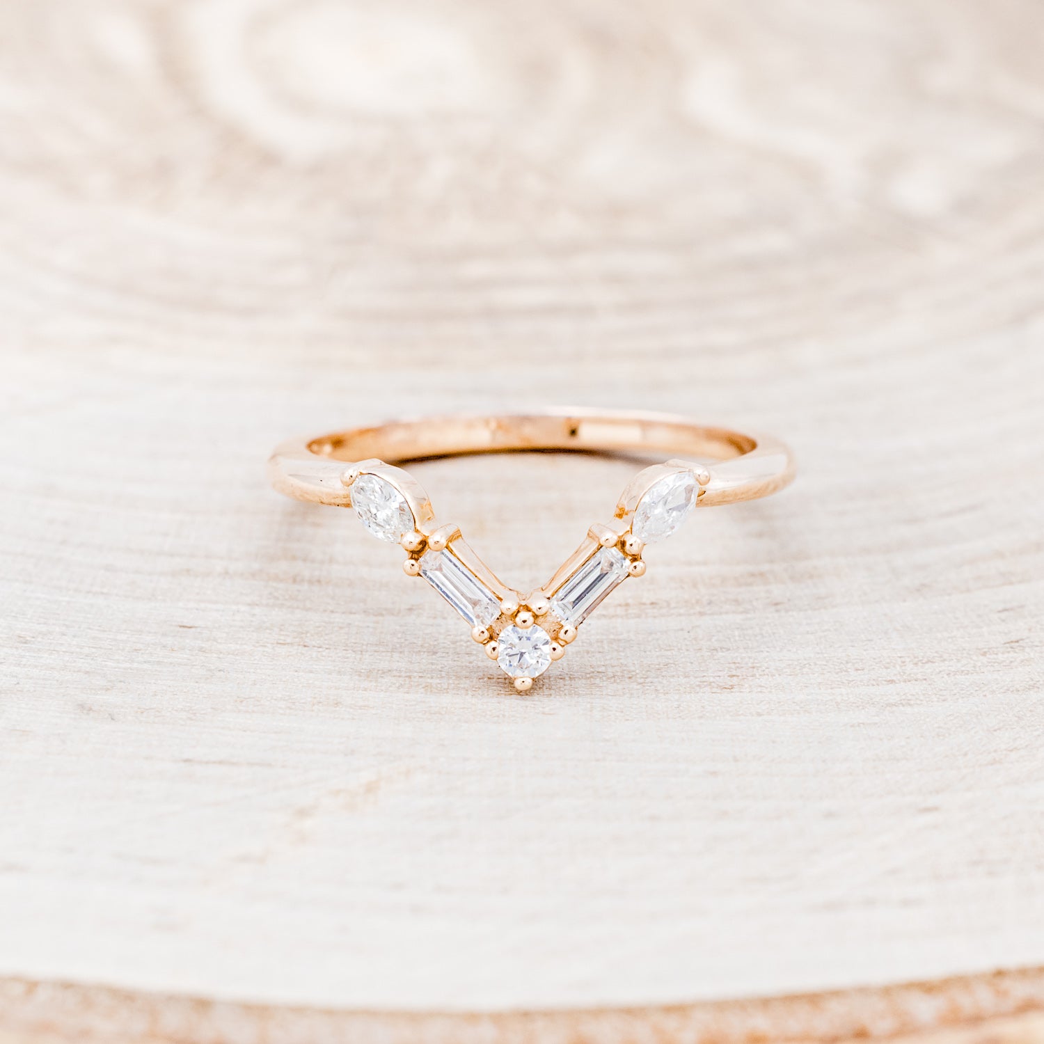 "KB" - BRIDAL SUITE - PEAR SHAPED LAB-GROWN ALEXANDRITE ENGAGEMENT RING WITH DIAMOND ACCENTS & TRACERS-21