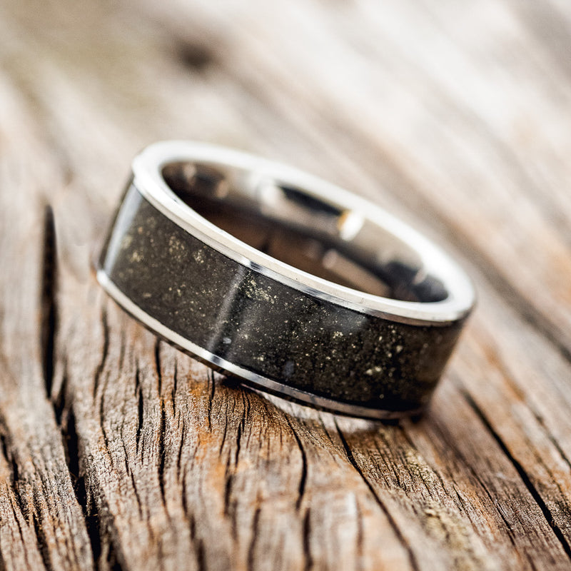 "RAINIER" - PYRITE WEDDING RING - READY TO SHIP-2