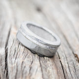 "VERTIGO" - ELK ANTLER WEDDING RING FEATURING AN ELK ANTLER LINING - READY TO SHIP-2