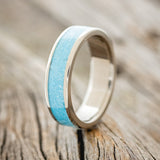 "RAINIER" - TURQUOISE WEDDING BAND - READY TO SHIP-1