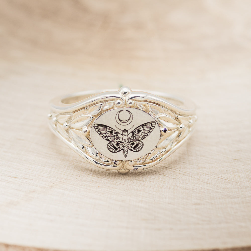 "ZERA" - CUSTOM ENGRAVED SIGNET RING-4