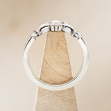 CLADDAGH RING WITH ANTLER INLAY