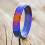 FIRE-TREATED TITANIUM WEDDING BAND-1