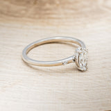 "JULIE" - MARQUISE MOISSANITE ENGAGEMENT RING WITH DIAMOND ACCENTS