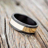 "KALDER" - 14K GOLD INLAY WEDDING RING-2