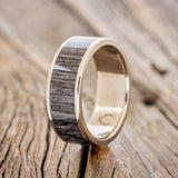 "RAINIER" - GREY BIRCH WOOD WEDDING BAND-1