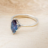 "TULIP" - MARQUISE LAB-GROWN ALEXANDRITE SOLITAIRE ENGAGEMENT RING-3