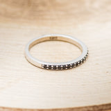 "STELLA" - BLACK DIAMOND STACKING WEDDING BAND-2