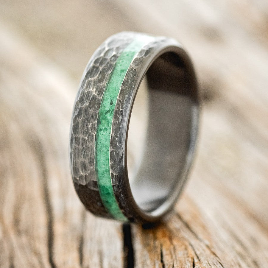 "VERTIGO" - MALACHITE WEDDING RING-1