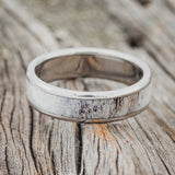 "RAINIER" - ELK ANTLER WEDDING BAND - READY TO SHIP-3