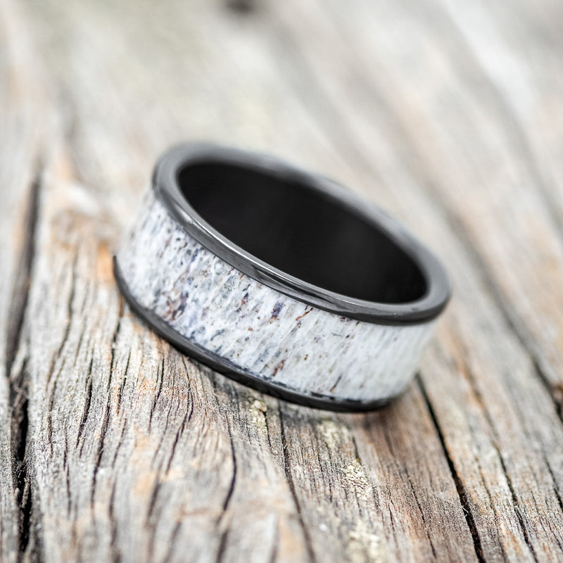 "RAINIER" - ANTLER WEDDING BAND - READY TO SHIP-5