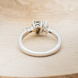 "JULIETTE" - TOI ET MOI PEAR-SHAPED SALT & PEPPER DIAMOND ENGAGEMENT RING WITH DIAMOND ACCENTS-6