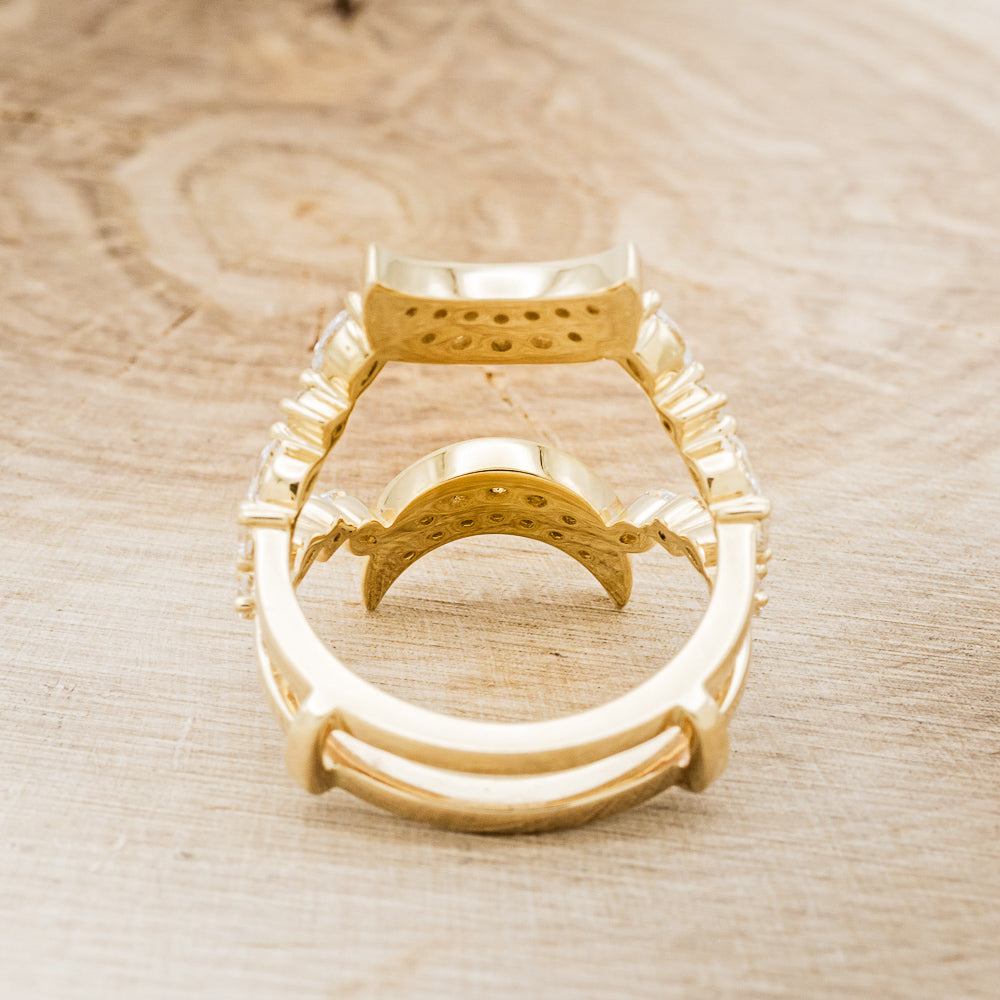 "HECATE" - PAVÉ DIAMOND CRESCENT MOON RING GUARD-6