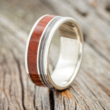 "RAPTOR" - GUITAR STRING & BLOODWOOD WEDDING BAND-1