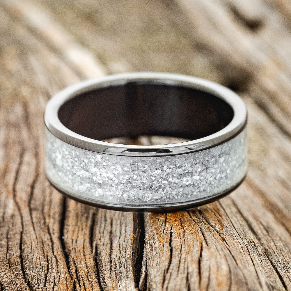 "RAINIER" - DIAMOND DUST WEDDING BAND - READY TO SHIP-9