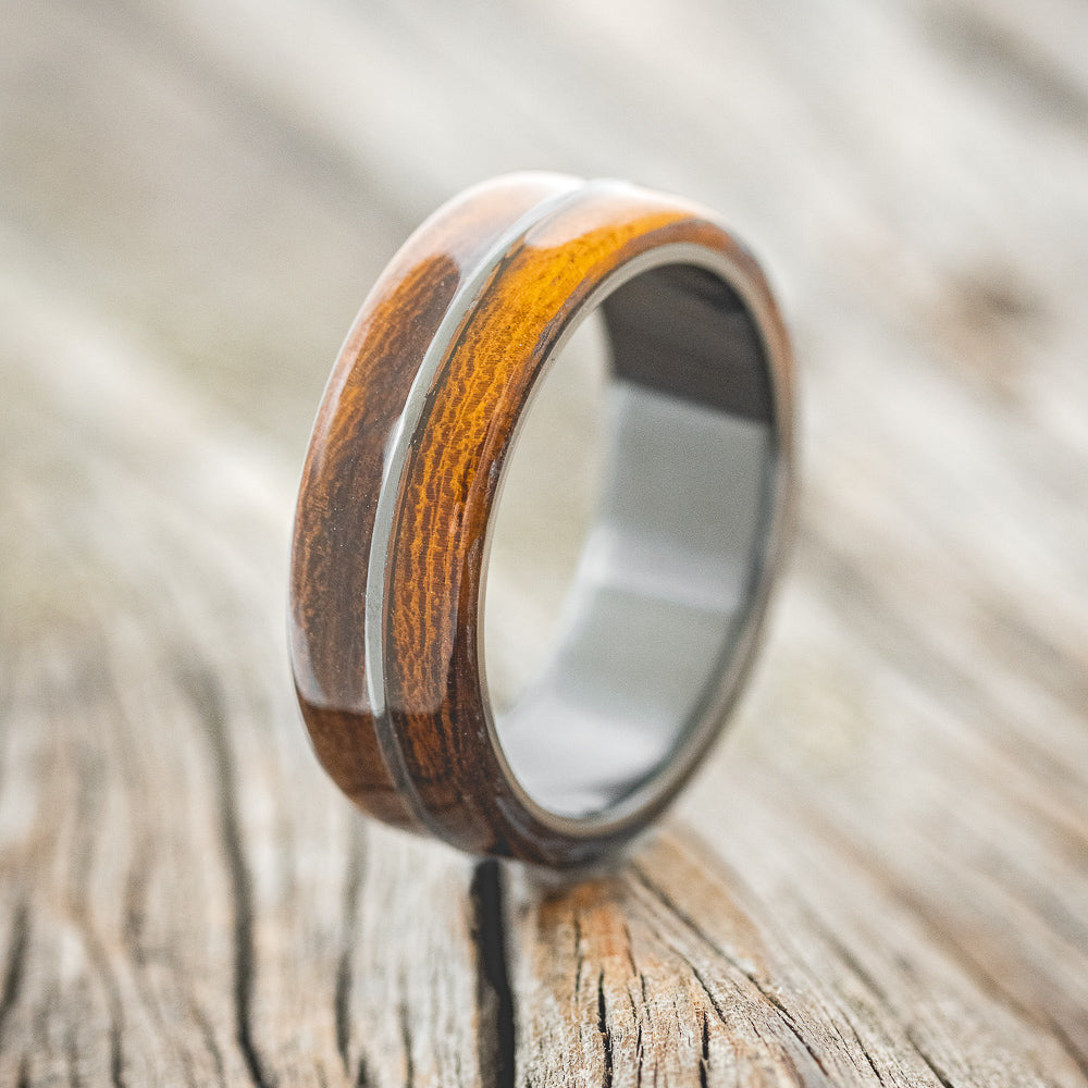 "GOLDEN" - IRONWOOD WEDDING BAND-4